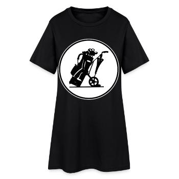 Club de golf - Robe T-shirt Femme - noir - Devant