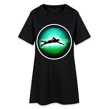 Natation - Nageurs - Robe T-shirt Femme - noir - Devant