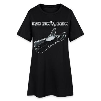 Vatertag - Frauen T-Shirt-Kleid - Schwarz - Vorne