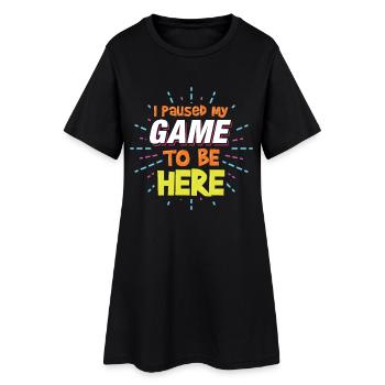 Joueur cadeau d'anniversaire - Robe T-shirt Femme - noir - Devant