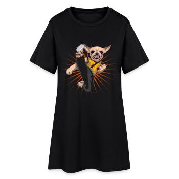 Chihuahua - Robe T-shirt Femme - noir - Devant