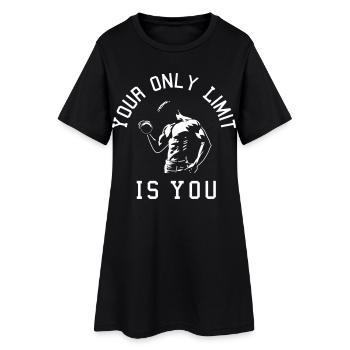 Fitness musculation - Robe T-shirt Femme - noir - Devant