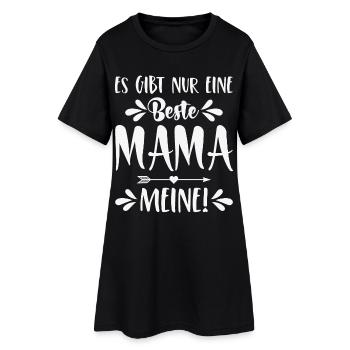 Es gibt nur eine beste Mama Meine! - Frauen T-Shirt-Kleid - Schwarz - Vorne