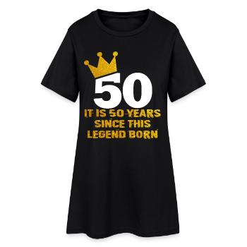 50th Birthday Gift Legend 50 Years Old Birthday - Women’s T-Shirt Dress - black - Front