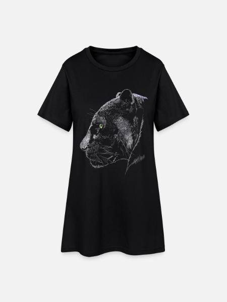 Panther - Robe T-shirt Femme - noir