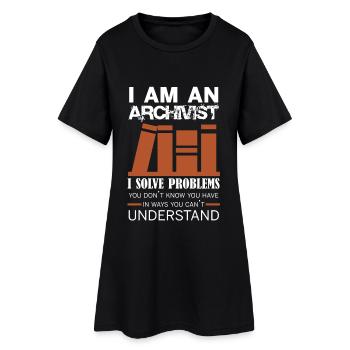 Architect I Solve Problems Shirt - Women’s T-Shirt Dress - black - Front
