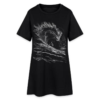 Surfing - Robe T-shirt Femme - noir - Devant