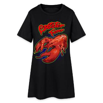 Art rétro du barbecue avec motif de homard - Robe T-shirt Femme - noir - Devant