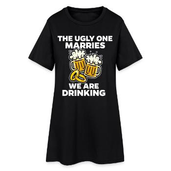 Bachelor Party Mariage Mariage Mariage Drôle - Robe T-shirt Femme - noir - Devant