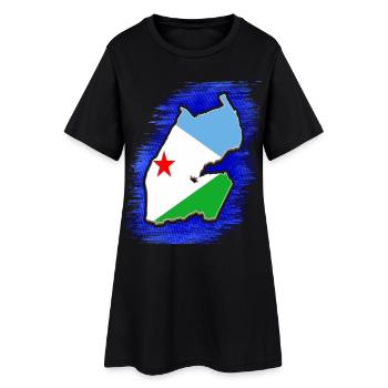 Dschibuti Dschibuti Djibouti Urlaub Geschenk - Frauen T-Shirt-Kleid - Schwarz - Vorne
