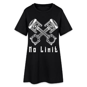 Aucune limite - Robe T-shirt Femme - noir - Devant