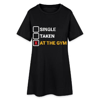 Salle de sport prise individuellement - Robe T-shirt Femme - noir - Devant
