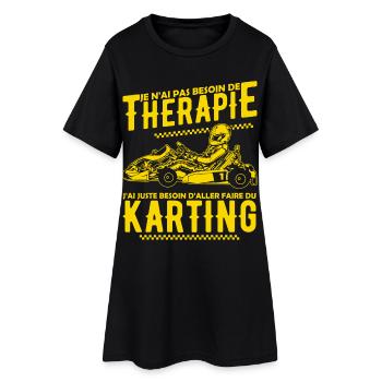 Thérapie Karting - Robe T-shirt Femme - noir - Devant