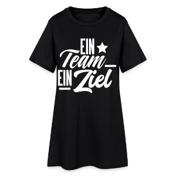 Team Crew Squad - Frauen T-Shirt-Kleid - Schwarz - Vorne