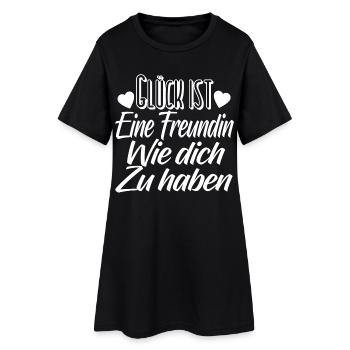 Freunde Freundin Geschenk - Frauen T-Shirt-Kleid - Schwarz - Vorne