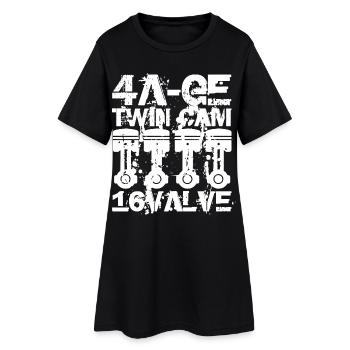 Moteur 4A GE Twin Cam 16 Valve. Le moteur légendaire - Robe T-shirt Femme - noir - Devant
