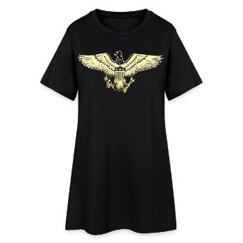 USA aigle armoiries - Robe T-shirt Femme - noir - Devant