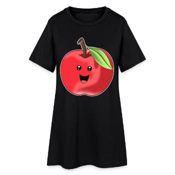 Delicious sweet apple - design - Women’s T-Shirt Dress - black - Front