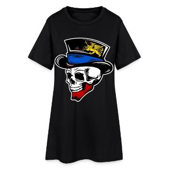 Crâne Rostock - Robe T-shirt Femme - noir - Devant