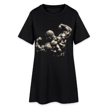 Bodybuilding - Robe T-shirt Femme - noir - Devant
