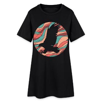 Oiseau de prédation Adler Bussard oiseau et nature - Design - Robe T-shirt Femme - noir - Devant