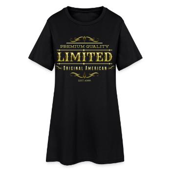 Or limité - Robe T-shirt Femme - noir - Devant
