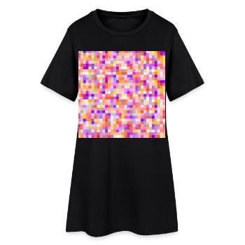 bunte boutons boutons de couleur épingles de couleur - Robe T-shirt Femme - noir - Devant