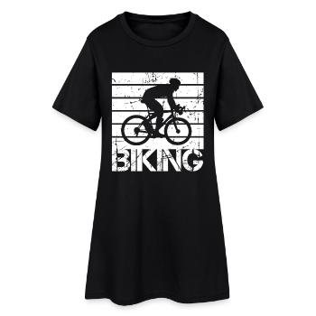 cyclisme - Robe T-shirt Femme - noir - Devant