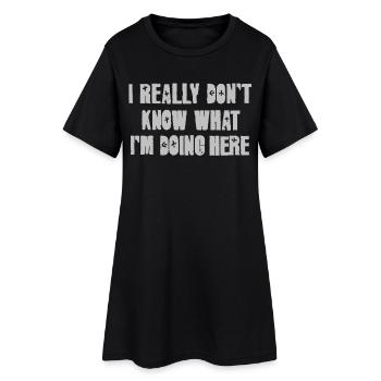 RS IRDKWIDH - Women’s T-Shirt Dress - black - Front
