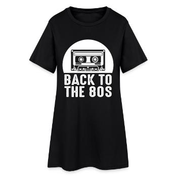 Années 80 - Robe T-shirt Femme - noir - Devant