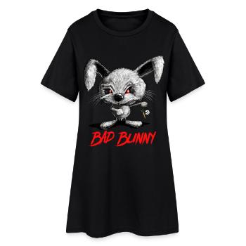 Halloween vampire lapin lapin I Méchant Lapin - Robe T-shirt Femme - noir - Devant