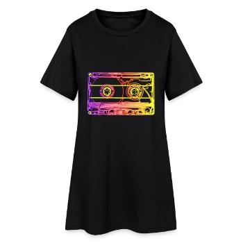 Années 90 - Robe T-shirt Femme - noir - Devant