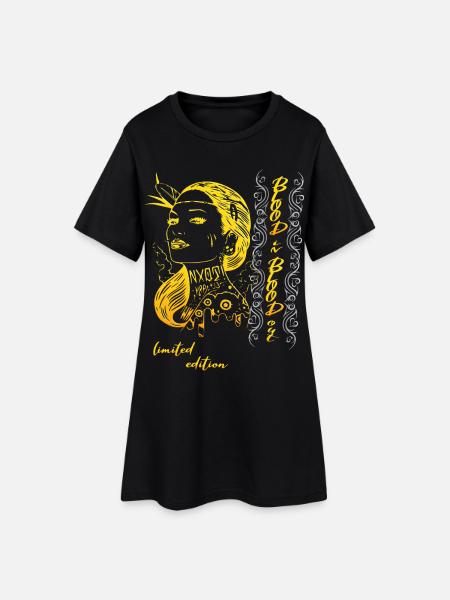 Femme indienne - Robe T-shirt Femme - noir