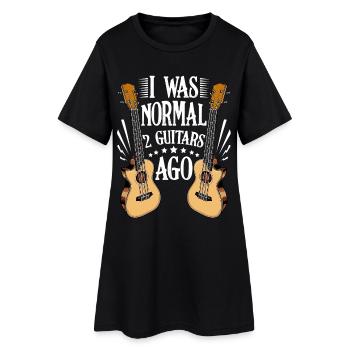 I Was Normal: Two Guitars - Women’s T-Shirt Dress - black - Front