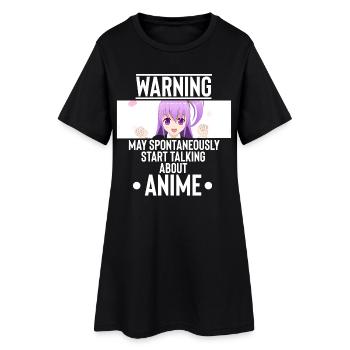 Anime - Women’s T-Shirt Dress - black - Front
