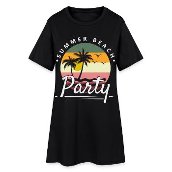 Beach Party Beach Party - Robe T-shirt Femme - noir - Devant