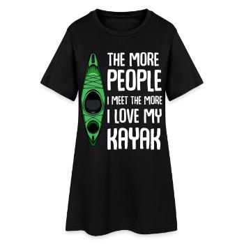 Kayak - Robe T-shirt Femme - noir - Devant