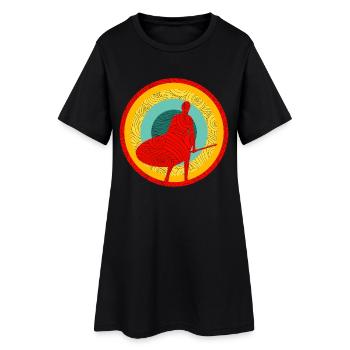 SOUPER - Robe T-shirt Femme - noir - Devant