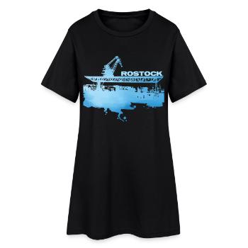 Rostock City Harbour - Women’s T-Shirt Dress - black - Front