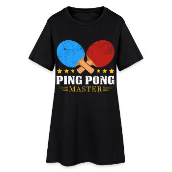 PingPong Master Logo - Women’s T-Shirt Dress - black - Front