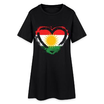 Kurdes Kurdistan - Robe T-shirt Femme - noir - Devant
