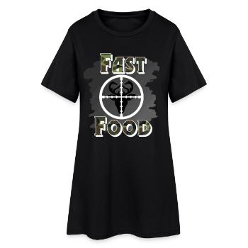 Chasseurs chasse - Robe T-shirt Femme - noir - Devant