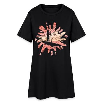 SUP Fille - Robe T-shirt Femme - noir - Devant