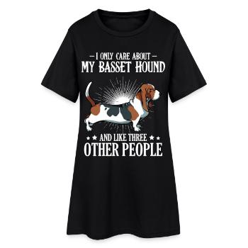 Beagle Love and Three Others - Women’s T-Shirt Dress - black - Front