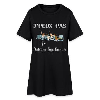 j'peux pas j'ai natation synchronisée - Robe T-shirt Femme - noir - Devant