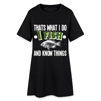 Pêcheurs - Robe T-shirt Femme - noir - Devant
