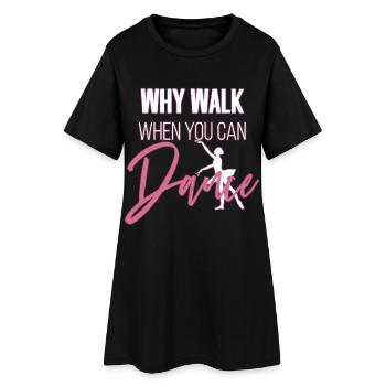 Ballerine - Robe T-shirt Femme - noir - Devant