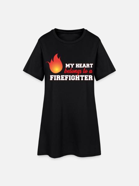fire Department - Women’s T-Shirt Dress - black