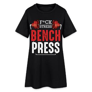 Motivateur de rage au développé couché - Robe T-shirt Femme - noir - Devant