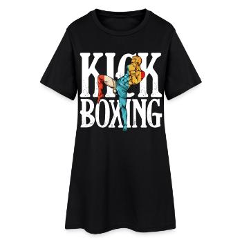 Kickboxing Power Silhouette - Women’s T-Shirt Dress - black - Front